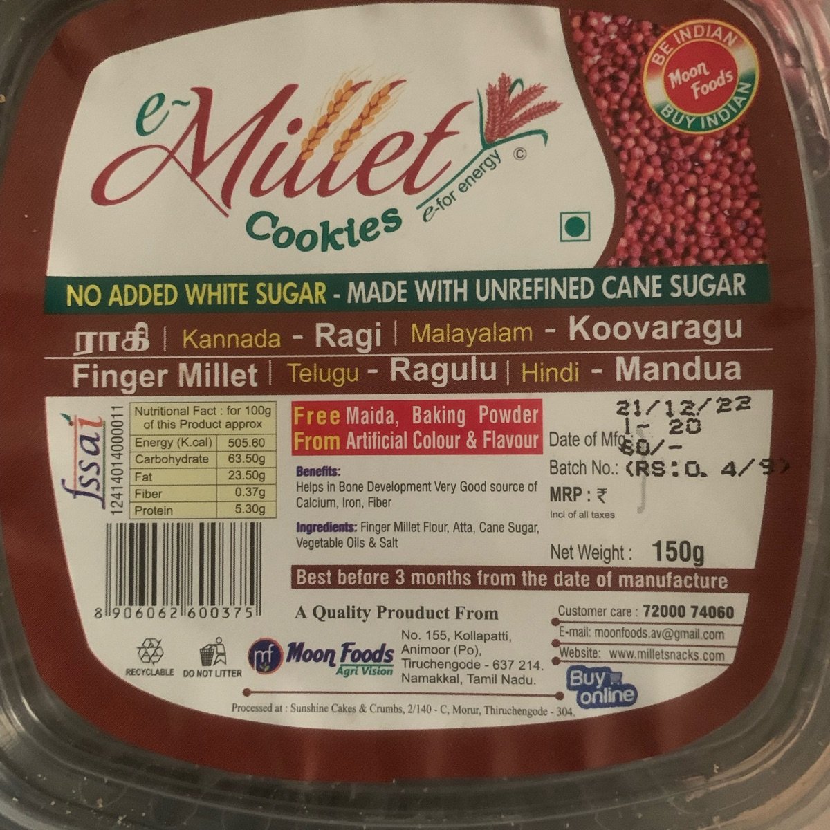 e millet millet cookies Reviews abillion