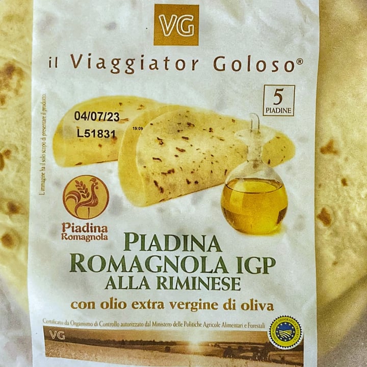 photo of Il Viaggiator Goloso Piadina romagnola igp alla riminese shared by @federicathewitch on  12 Jun 2023 - review