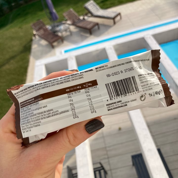 photo of Foodspring Vegan Protein Bar Hazelnut Crunch shared by @asiayportia on  17 Mar 2023 - review