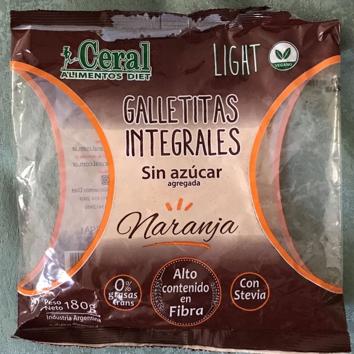 photo of Ceral Alimentos Diet Galletitas Integrales Sin Azucar Naranja shared by @jaelbori on  09 Jan 2023 - review