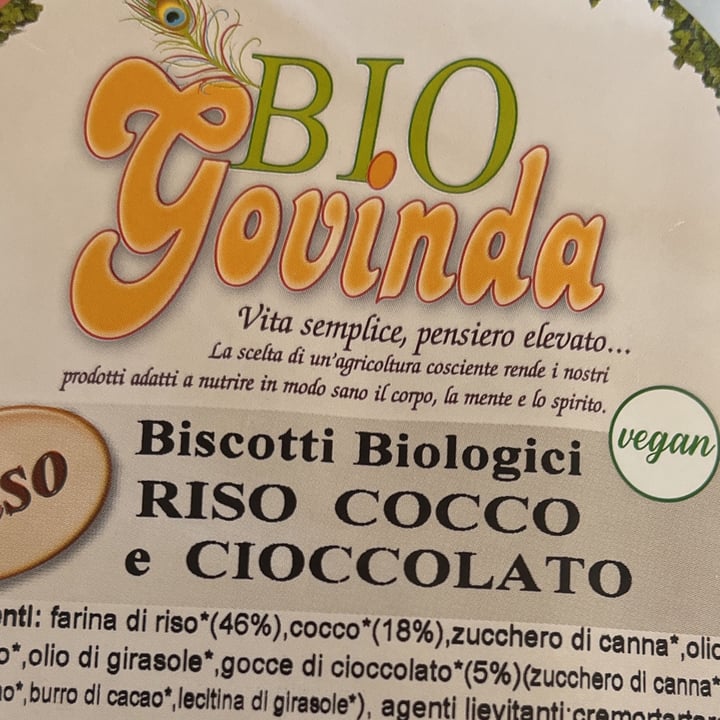 photo of Bio Govinda biscotti riso cocco cioccolato shared by @sarowsky on  02 May 2023 - review
