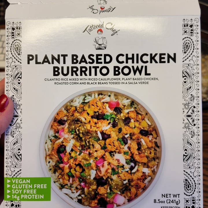 photo of Tattooed Chef plant based chicken burrito bowl shared by @bethanykenyon on  26 Mar 2023 - review
