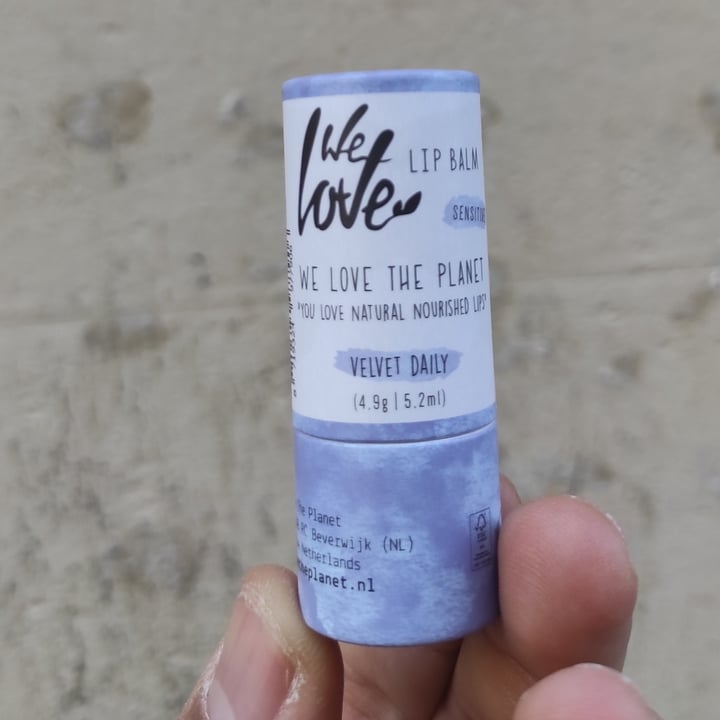 photo of We love the planet lip Balm Velvet Daily shared by @veganeuskadi on  01 Jun 2023 - review