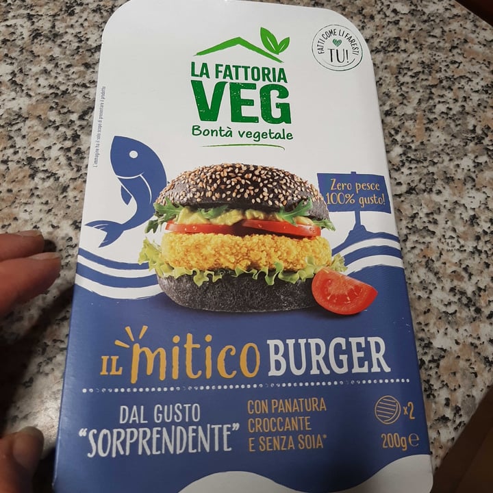 photo of la fattoria veg burger zero pesce 100%gusto shared by @barbarellaap on  22 Jun 2023 - review