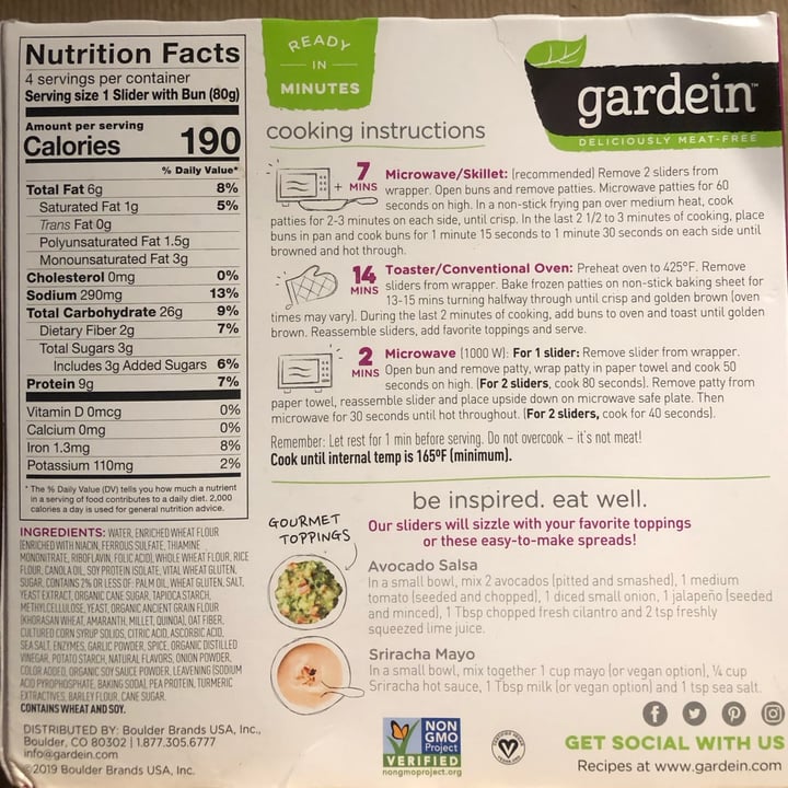 photo of Gardein Chick'n Sliders shared by @nopope2023 on  25 Jun 2023 - review