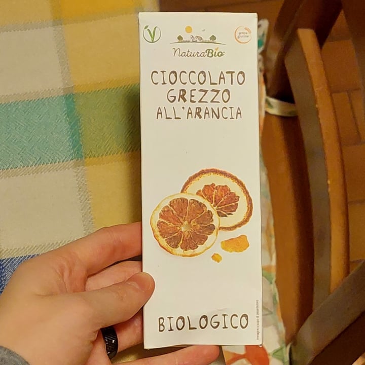 photo of NaturaBio Cioccolato Grezzo All'arancia shared by @veggyisa on  24 Jan 2023 - review