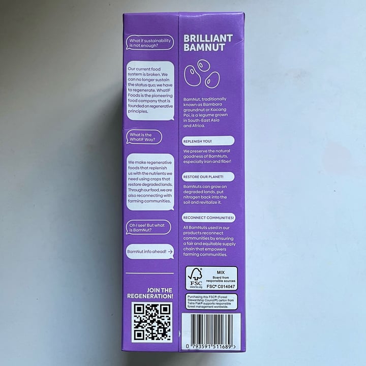 photo of WhatIF Foods BAMnut Plant Based Milk - Everyday shared by @kyu on  23 Mar 2023 - review