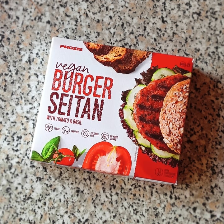photo of Prozis Vegan Burger Seitan With Tomato & Basil shared by @hellnymph on  13 May 2023 - review