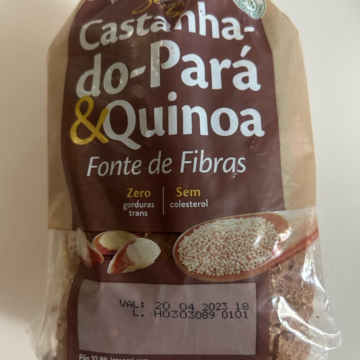 photo of Wickbold pão integral castanha do Pará & Quinoa Pão Integral vegano Wickbold shared by @polianacristo on  18 Apr 2023 - review