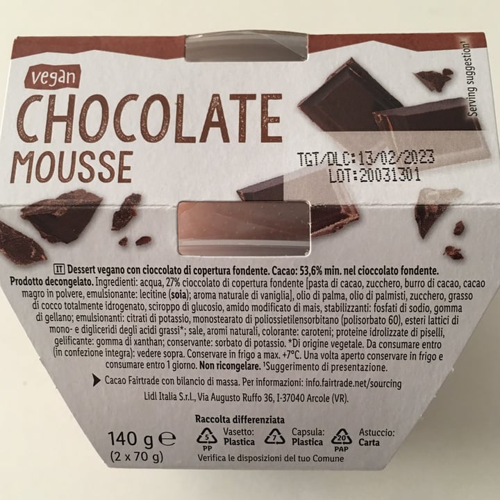 photo of Vemondo vegan chocolate mousse shared by @ddg on  01 Feb 2023 - review