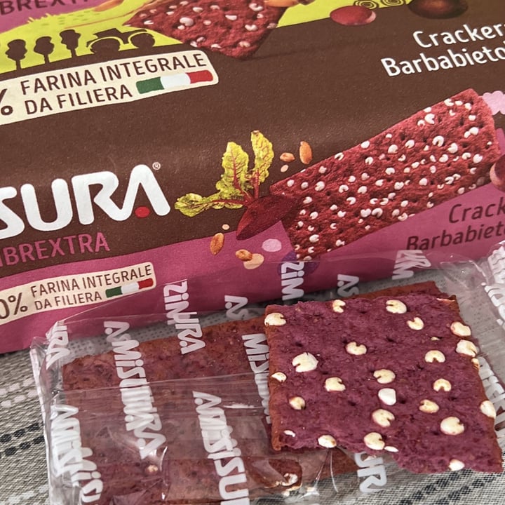 photo of Misura Crackers Integrali con Barbabietola e Carota Nera - Fibraextra shared by @siggia on  24 May 2023 - review