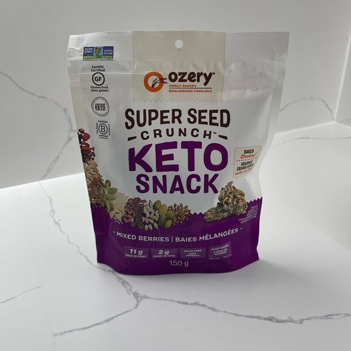 photo of Ozery Family Bakery Super Seed Crunch Keto Snack - Mixed Berries Flavour shared by @danielpgerald on  27 Mar 2023 - review