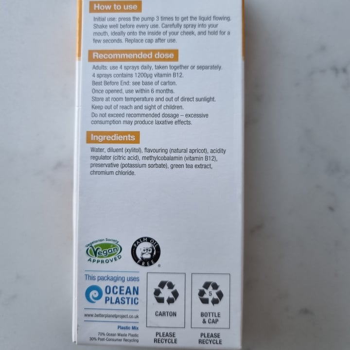 photo of BetterYou B12 Boost Daily Vitamin B12 Oral Spray shared by @shirinshah247 on  21 Jan 2023 - review