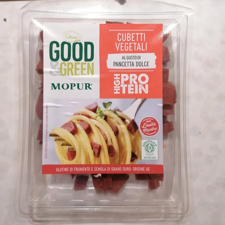 photo of Mopur vegetalfood Cubetti Vegetali - Gusto pancetta dolce shared by @mizzom on  31 Mar 2023 - review