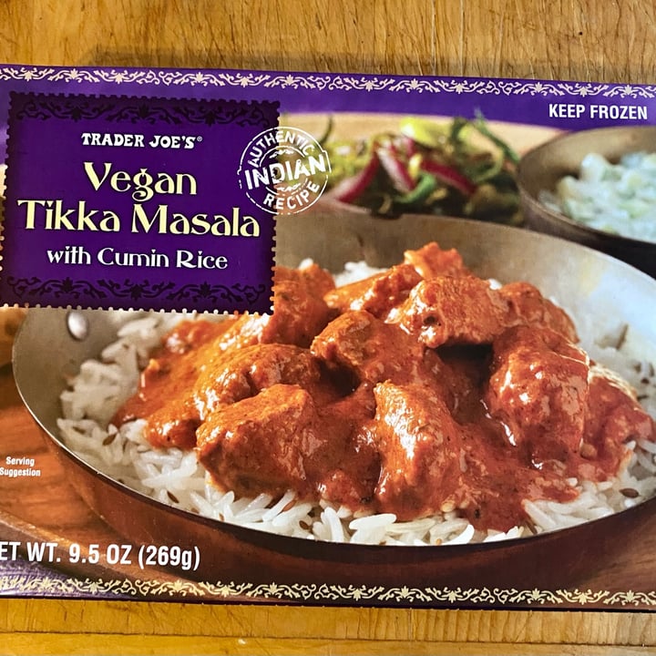 photo of Trader Joe's Vegan Tikka Masala with Cumin Rice shared by @sandrews on  09 Mar 2023 - review