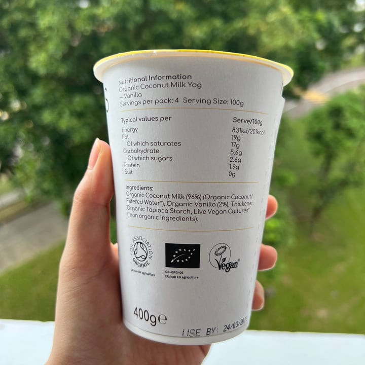 photo of COCOS ORGANIC Organic Coconut Milk Yoghurt Alternative - Vanilla shared by @wathoney on  29 Mar 2023 - review