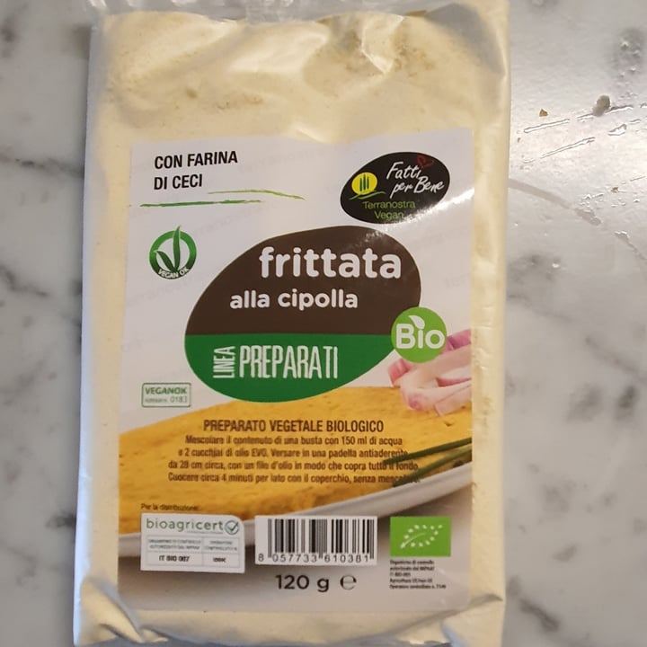 photo of Fatti per bene terranostra vegan Frittata Alla Cipolla shared by @gigiavegan on  19 May 2023 - review