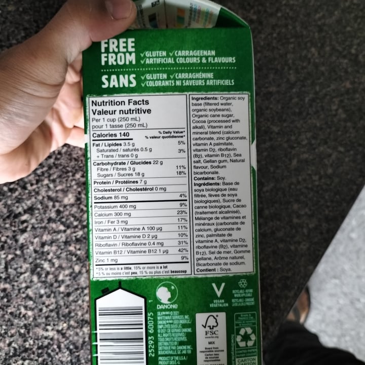 photo of Silk Silk Soy Dark Chocolate Milk shared by @urbanlicht on  25 Jun 2023 - review