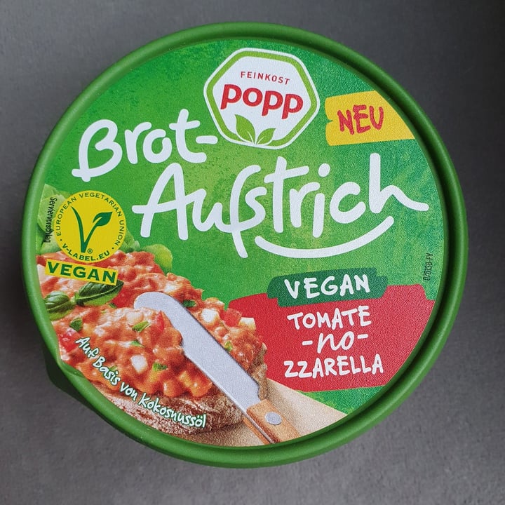 photo of Feinkost Popp Brotaufstrich Tomate -No-zarella shared by @sunguria on  23 Mar 2023 - review