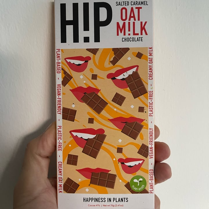 photo of HIP (H!P) Salted Caramel Oat M!lk Chocolate Bar shared by @paologemma on  20 Jun 2023 - review