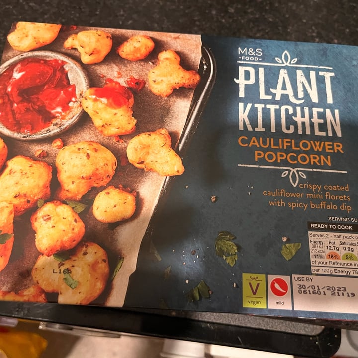 photo of Plant Kitchen (M&S) Cauliflower Popcorn shared by @hypnicol on  02 Feb 2023 - review