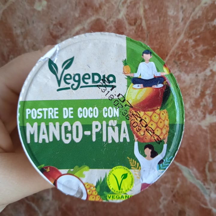 photo of Vegedia Postre De Coco Con Mango-Piña shared by @sthr on  09 Jul 2023 - review