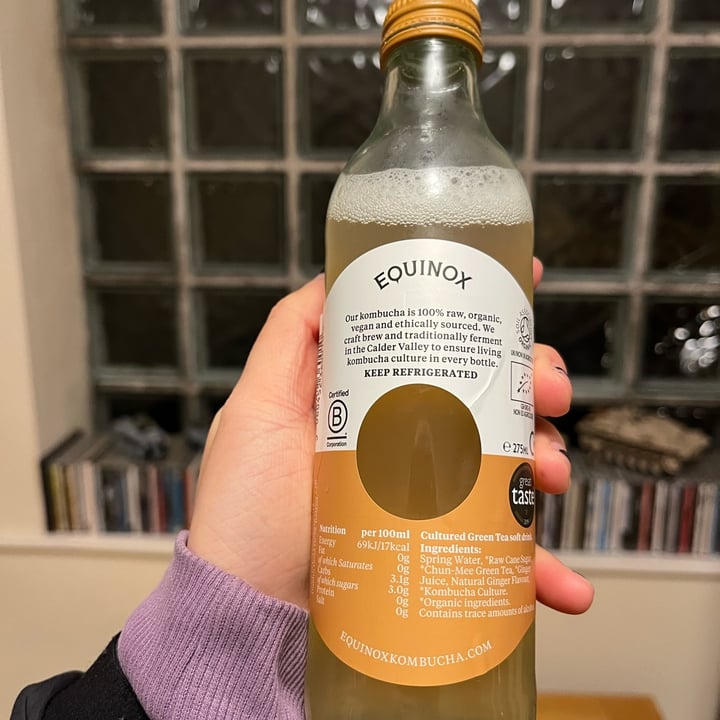 photo of Equinox Ginger kombucha shared by @snowy27 on  13 Jan 2023 - review