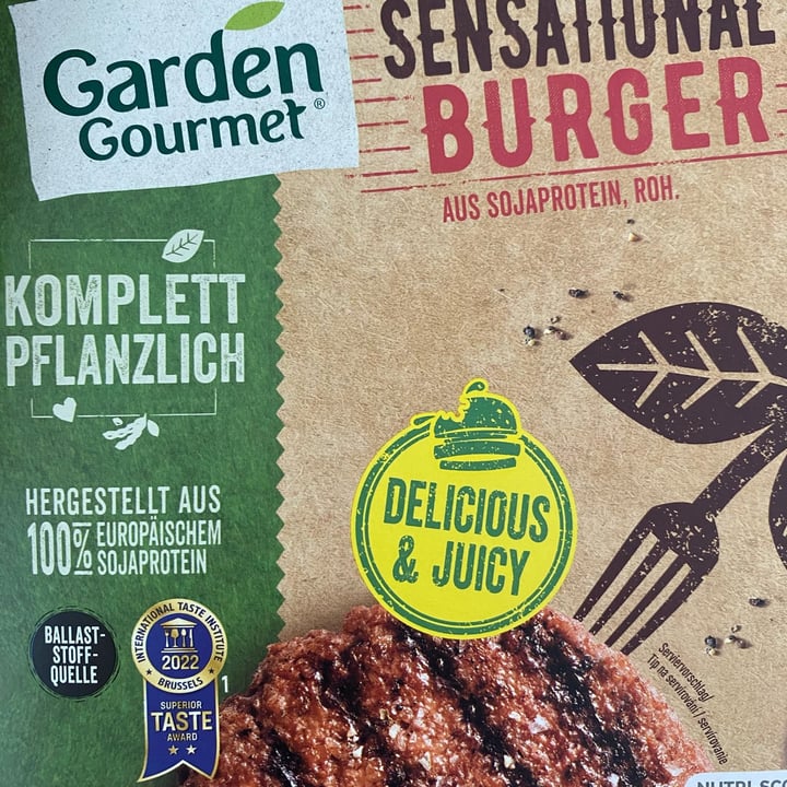 photo of Garden Gourmet Sensational Burger shared by @carolbergel on  04 Mar 2023 - review