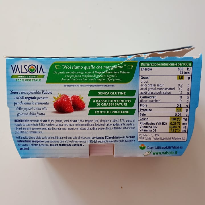 photo of Valsoia Yogurt Yosoi Fragola shared by @3ric4 on  02 Jul 2023 - review