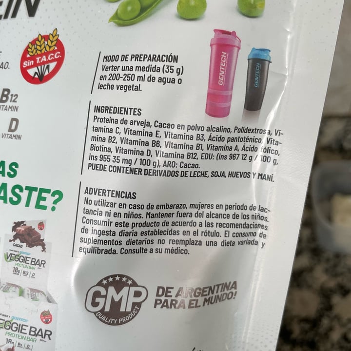 photo of Gentech veggie protein shake shared by @martinaitziar on  07 Apr 2023 - review