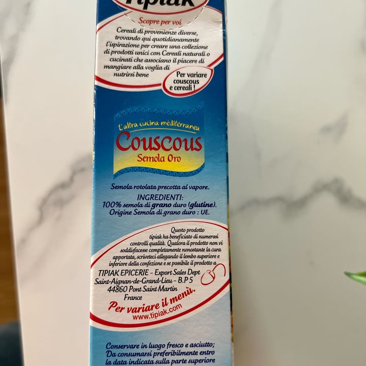 photo of Tipiak Cous cous shared by @indigin on  29 Jun 2023 - review
