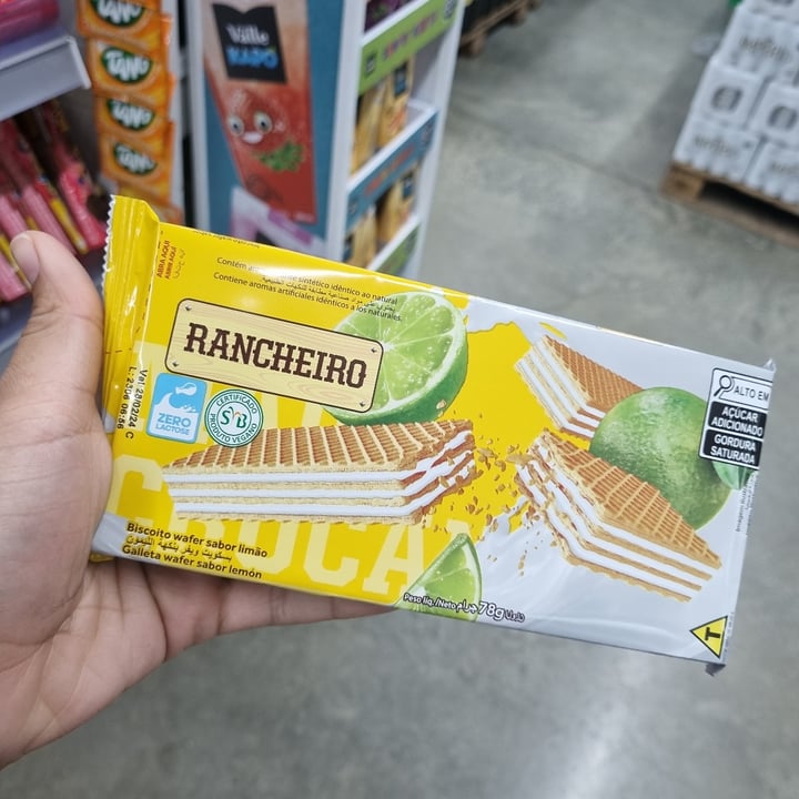 photo of Rancheiro Biscoito Wafer Limão shared by @gisellemarryane on  26 Jul 2023 - review