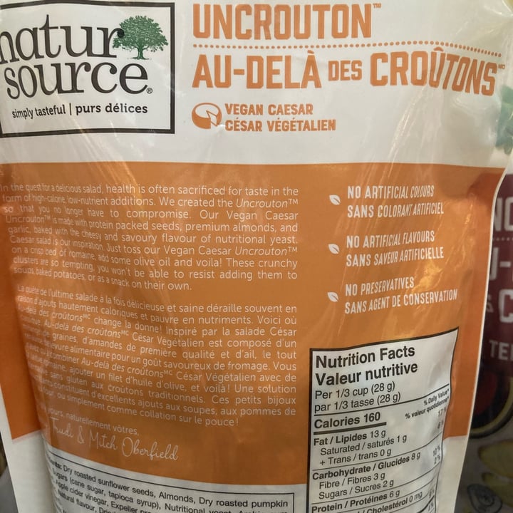 photo of NaturSource Uncrouton vegan caesar shared by @save-the-planet-2000 on  17 Jul 2023 - review