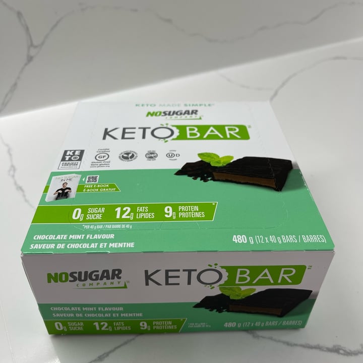 photo of No Sugar Company Chocolate Mint Keto Bar shared by @danielpgerald on  27 Mar 2023 - review