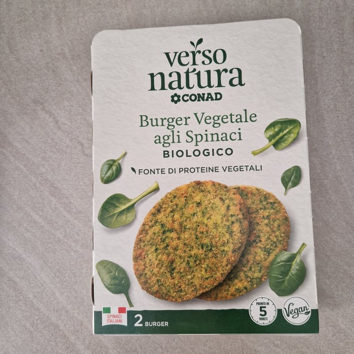 photo of Verso Natura Conad Veg Burger Vegetali agli Spinaci shared by @mirianadilallo on  31 Mar 2023 - review