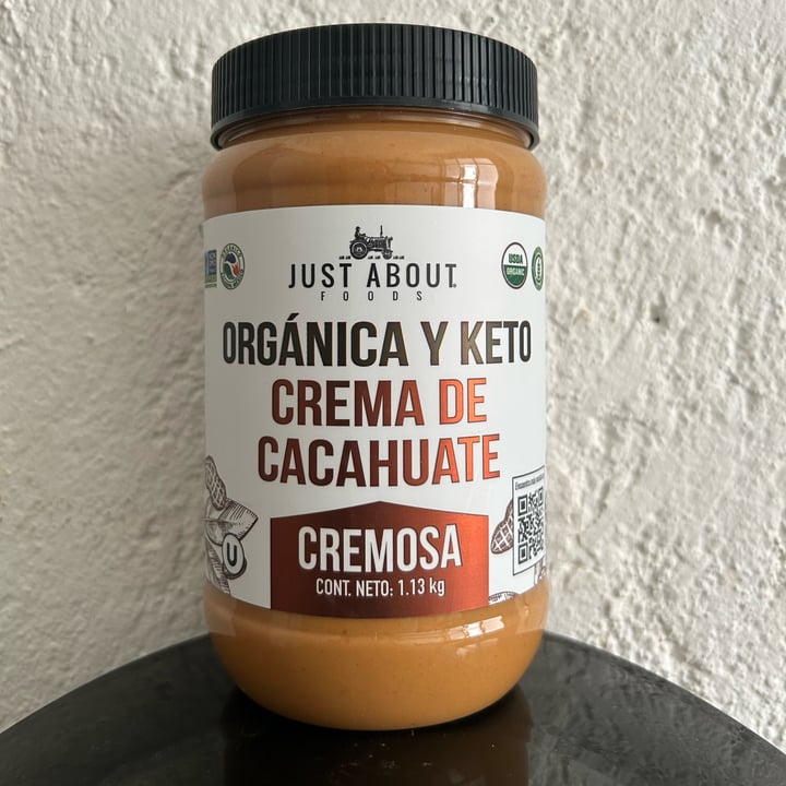 photo of Just About Foods Orgánica y Keto Crema de Cacahuate shared by @zullybee on  11 Jun 2023 - review