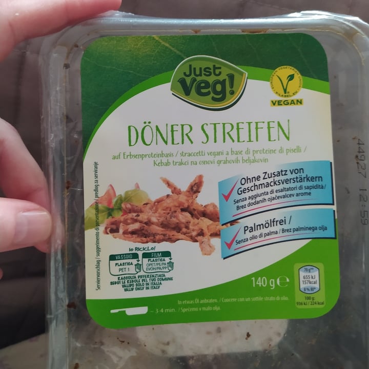 photo of Just Veg! (ALDI Italy) Döner Streifen shared by @chiaraveg75 on  03 Jun 2023 - review