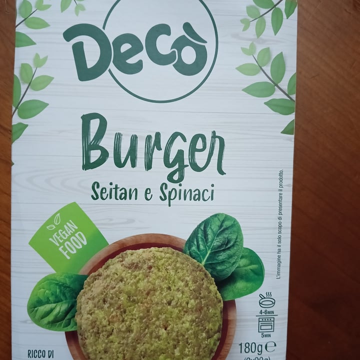 photo of Decò Burger seitan e spinaci shared by @chiccamary on  08 Jul 2023 - review
