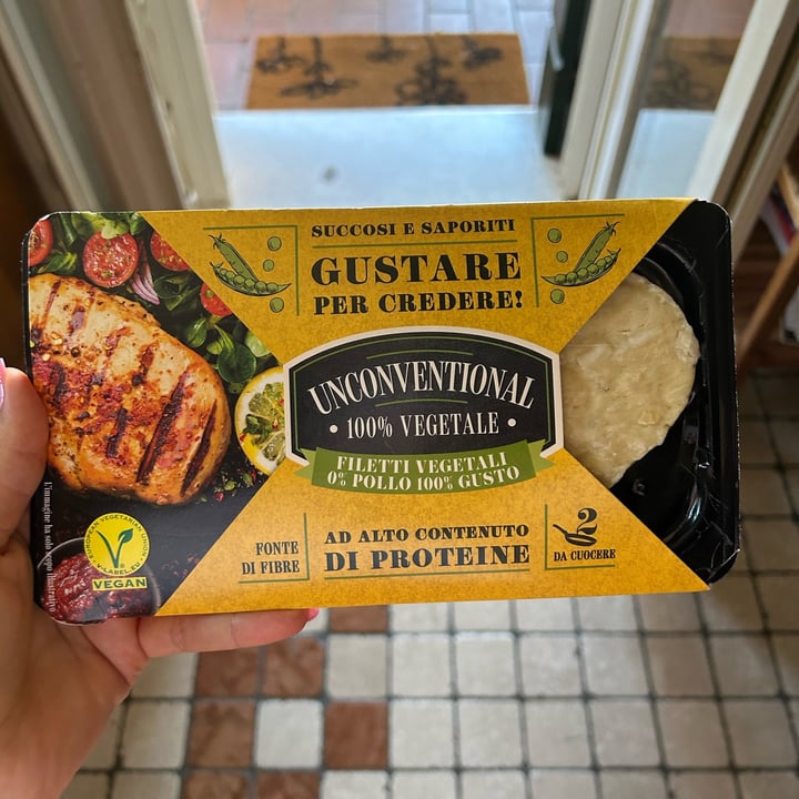 photo of Unconventional Filetti Vegetali 0% Pollo 100% Gusto - Plant Based Fillet shared by @rachelerg on  15 Jun 2023 - review