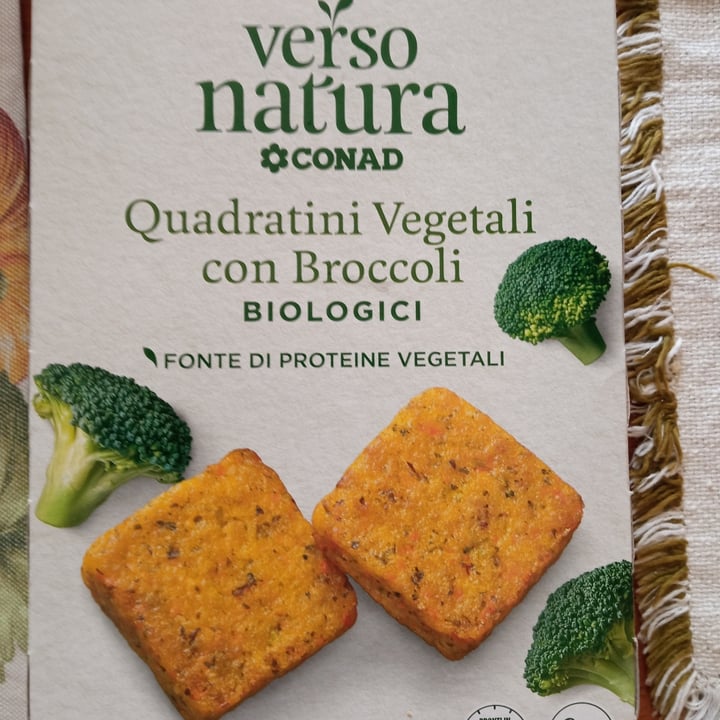 photo of Verso Natura Conad Veg Quadratini vegetali con broccoli biologici shared by @teregambi on  22 Feb 2023 - review