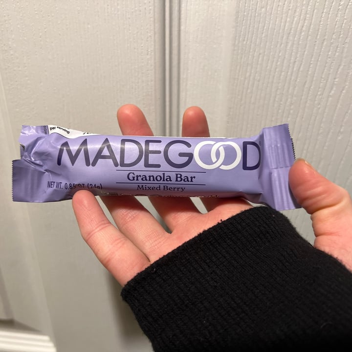 Made Good granola bars mixed berries Review abillion