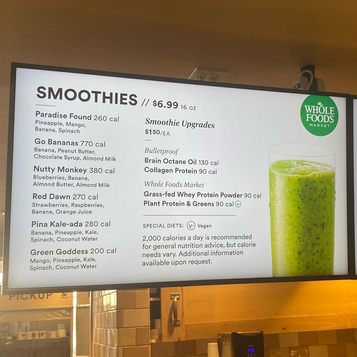 photo of 365 Whole Foods Market Nutty Monkey Smoothie shared by @thedarktower on  18 Mar 2023 - review