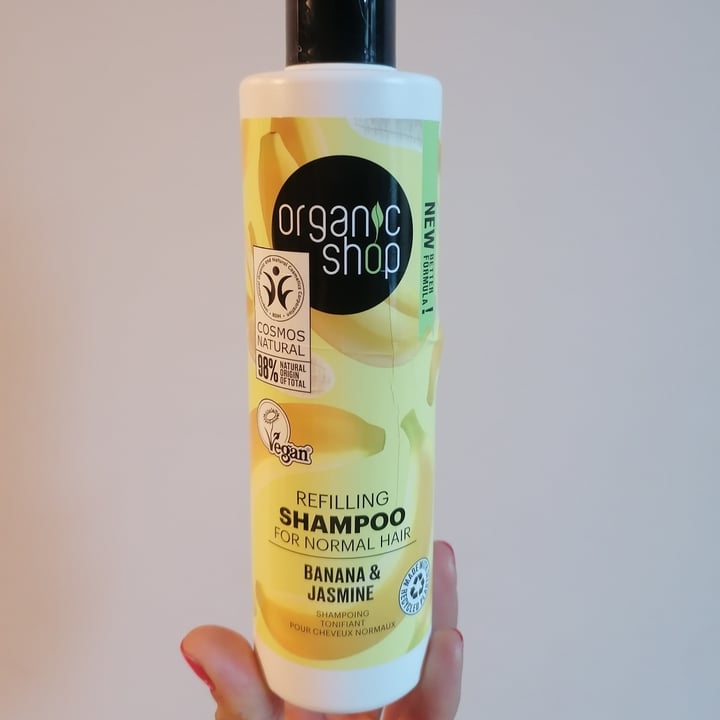 photo of Organic shop shampoo banana & jasmine shared by @norilla on  01 Apr 2023 - review