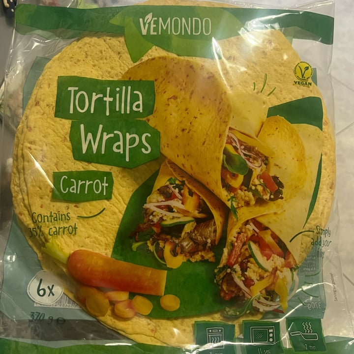 photo of Vemondo Tortilla wraps carrots shared by @utente612 on  03 Jan 2023 - review