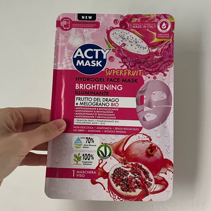 photo of Acty mask Hydrogel Mask Brightening shared by @malegria on  26 May 2023 - review