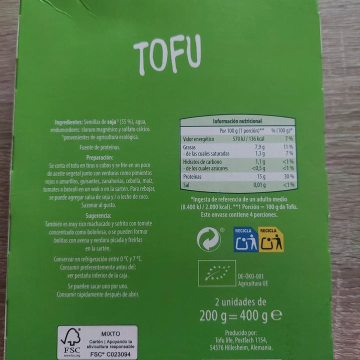 photo of GutBio Tofu natural shared by @veganlicious on  20 Mar 2023 - review