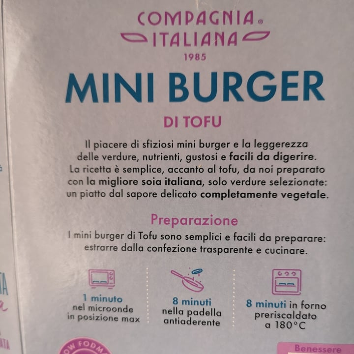 photo of Campagna Italiana (1985) Mini Burger di Tofu alla Mediterranea shared by @aleveganfoodlover on  06 Apr 2023 - review