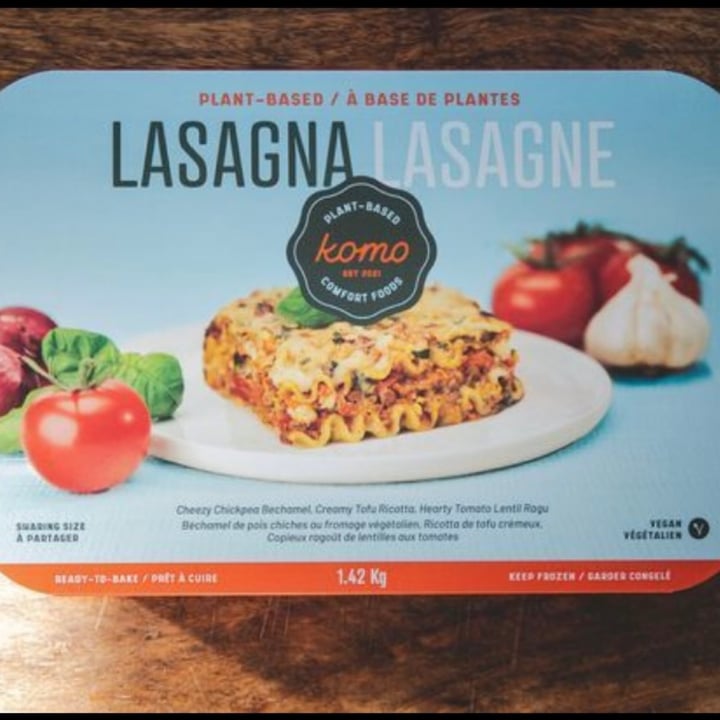 photo of Komo Plant-based Comfort Foods Lasagna shared by @madizam on  27 Jan 2023 - review