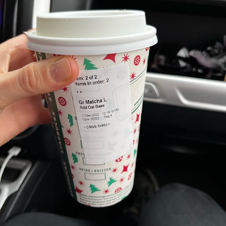 photo of Starbucks matcha latte shared by @becs10 on  18 Dec 2022 - review