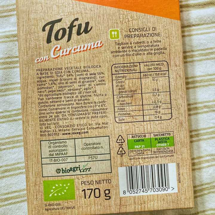 photo of ioVEG Tofu Con Curcuma shared by @federicathewitch on  28 Apr 2023 - review